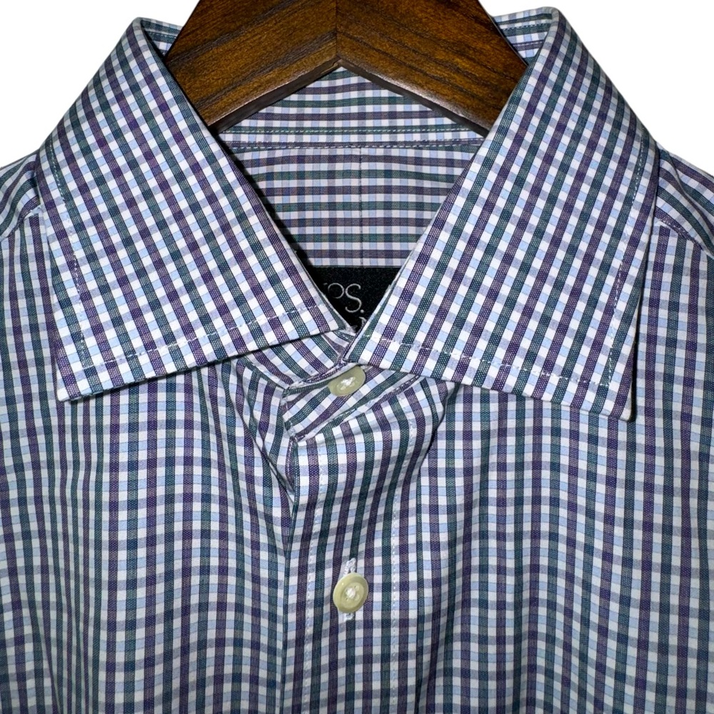 Jos A. Bank Men’s Executive Collection Tailored Fit Check Cuff Links Sz 15-32